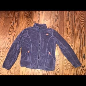 Purple Fleece NorthFace Jacket